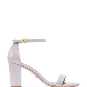 Stuart Weitzman  Nearly Nude Wisteria SHI-SHIMMER SUEDE Size 9